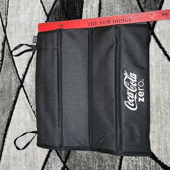 VINTAGE NASCAR COCA-COLA ZERO DRAWSTRING COOLER BACKPACK FOLD STADIUM SEAT CUSHI - Picture 9 of 14